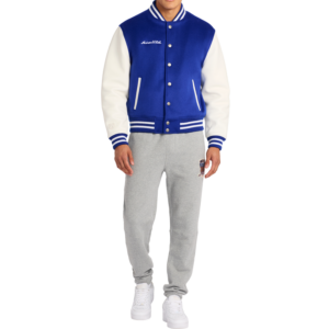 Avirex Wool Leather Varsity Jacket Mazarine Blue 5