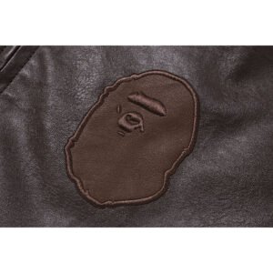 Bape Sta Patched Flight A2 Vintage Brown Bomber Jacket 3