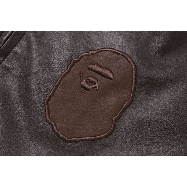 Bape Sta Patched Flight A2 Vintage Brown Bomber Jacket 3
