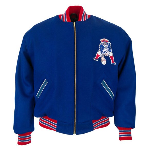 Boston Patriots 1965 Authentic Royal blue Bomber Jacket 1
