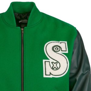 Chicago White Sox 1932 Authentic Kelly Wool Bomber Jacket 2