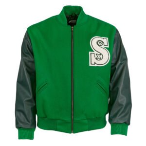 Chicago White Sox 1932 Authentic Kelly Wool Bomber Jacket 4