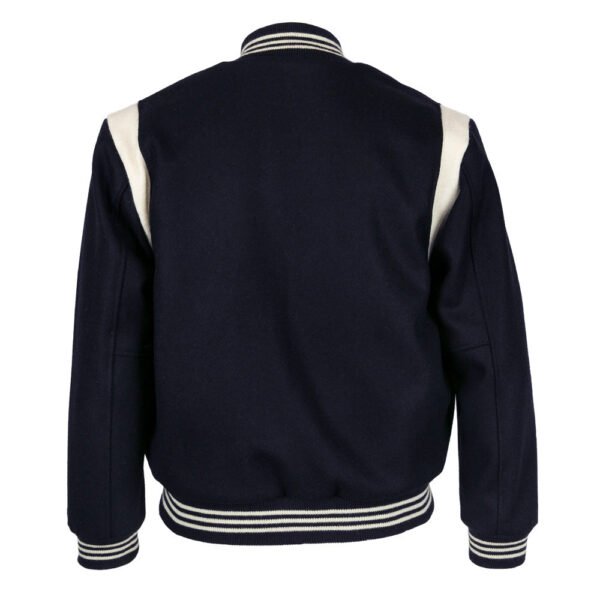 Chicago White Sox 1967 Authentic Navy Wool Bomber Jacket 3