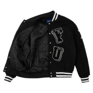 Fusionism 8 Ball Black Varsity Jacket 2