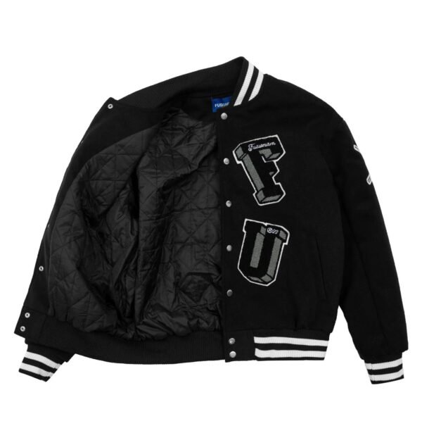 Fusionism 8 Ball Black Varsity Jacket 2