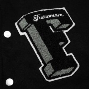 Fusionism 8 Ball Black Varsity Jacket 4
