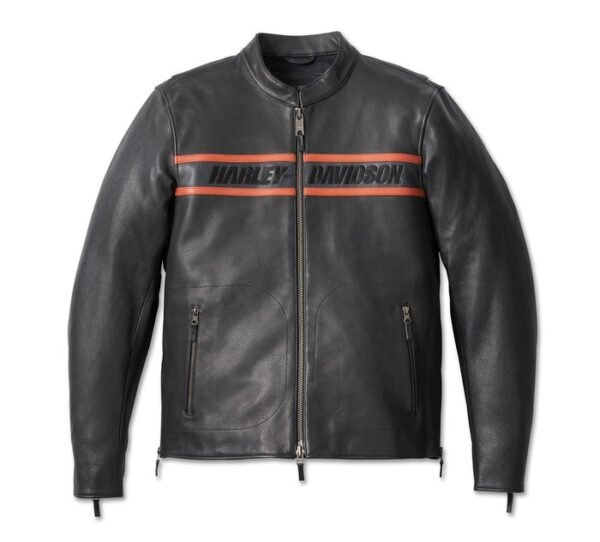 Harley Davidson Mens Victory Lane II Leather Jacket Black 1