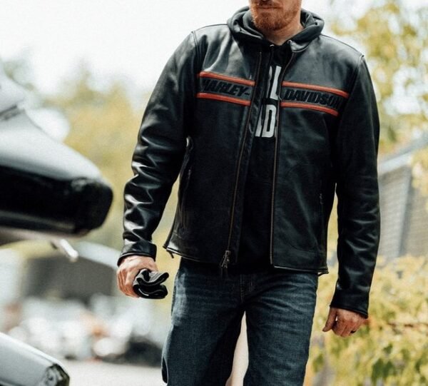 Harley Davidson Mens Victory Lane II Leather Jacket Black 2 1
