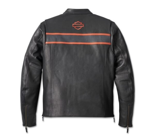 Harley Davidson Mens Victory Lane II Leather Jacket Black 4