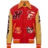 Homme Femme 148 Letterman Red Yellow Varsity Jacket 1