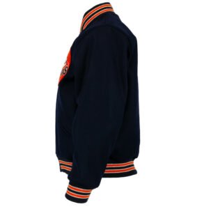 Houston Astros 1965 Authentic Navy Wool Bomber Jacket 2