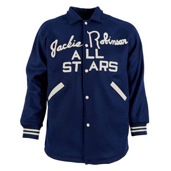 Jackie Robinson All Stars 1953 Authentic Dark Royal Wool Jacket 1