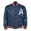 Kansas City Athletics 1960 Authentic Navy Vintage Satin Jacket 1