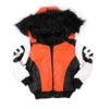 Kids 8 Ball Orange Hooded Bomber Leather Jacket 1
