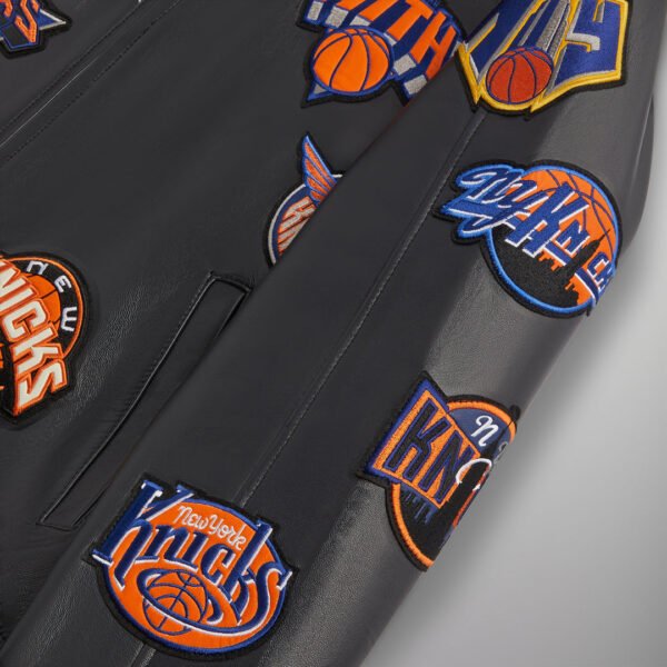 Kith AVIREX for the New York Knicks Black Icon Jacket 7