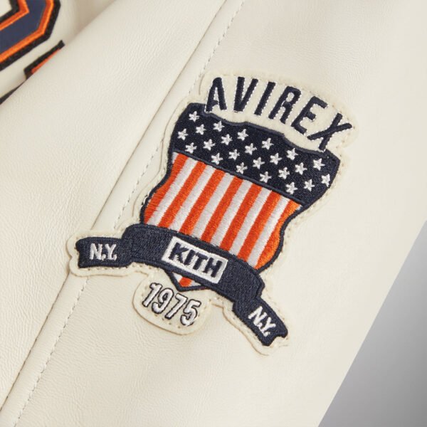 Kith AVIREX for the New York Knicks Sandrift Icon Jacket 6