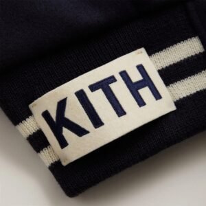 Kith Russell Athletic Cuny Queens College Golden Bear Varsity Jacket Black 12