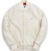 Kith X Coca Cola X Golden Bear Wool Varsity Jacket Cream 1
