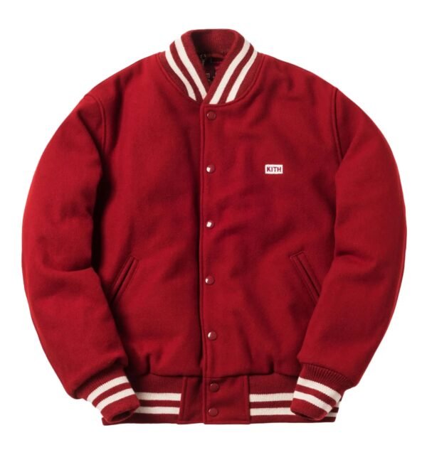 Kith X Coca Cola X Golden Bear Wool Varsity Jacket Red 1