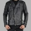 Mad Max Rockatansky Movie Biker Leather Jacket Black 1