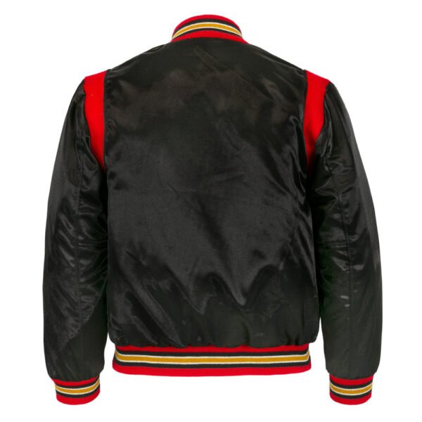 Milwaukee Braves 1957 Authentic Bomber Jacket Black 3