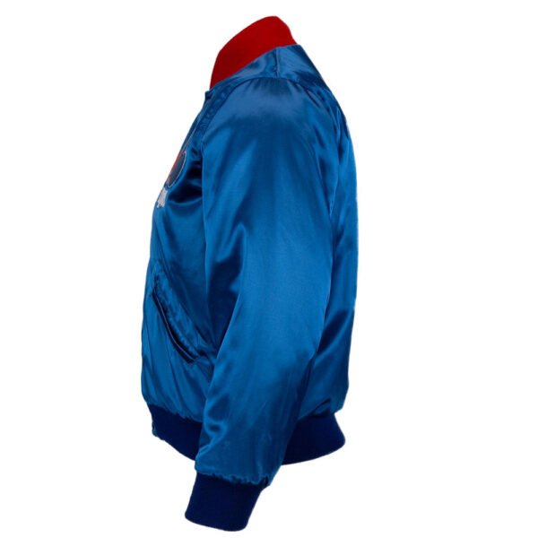 Montreal Expos 1969 Authentic Satin Bomber Jacket Royal Blue 3
