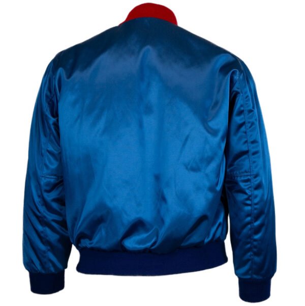 Montreal Expos 1969 Authentic Satin Bomber Jacket Royal Blue 4