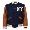 New York Black Yankees 1940 Authentic Varsity Jacket Dark Navy 1