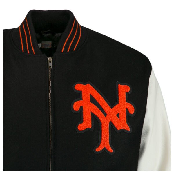 New York Giants 1951 Authentic Wool Varsity Jacket Black 4