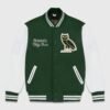 OVO Collegiate Green Varsity Jacket 1