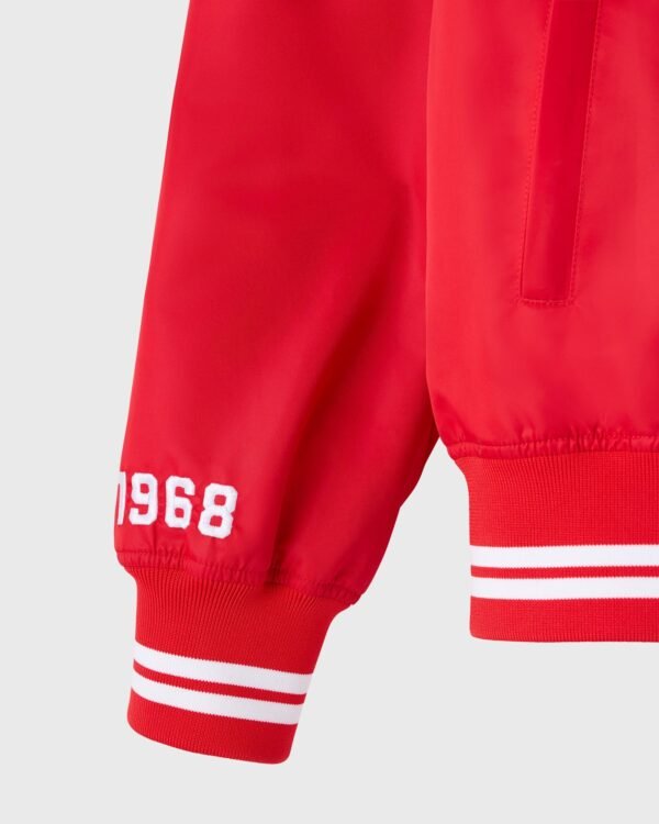 OVO NBA Atlanta Hawks Satin Varsity Jacket Red 5
