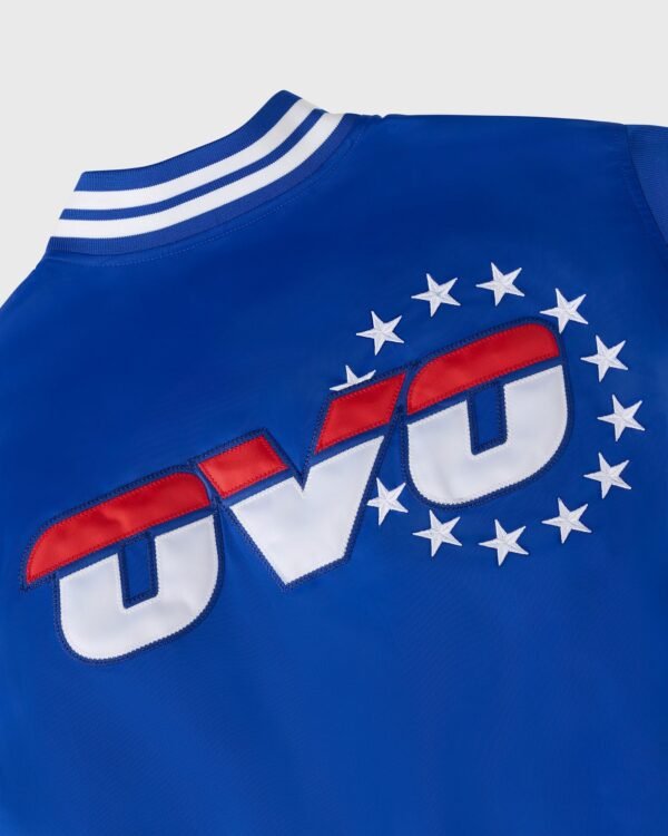 OVO NBA Philadelphia 76ers Satin Varsity Jacket Blue 4