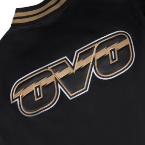 OVO NBA Toronto Raptors Satin Varsity Jacket Black 5