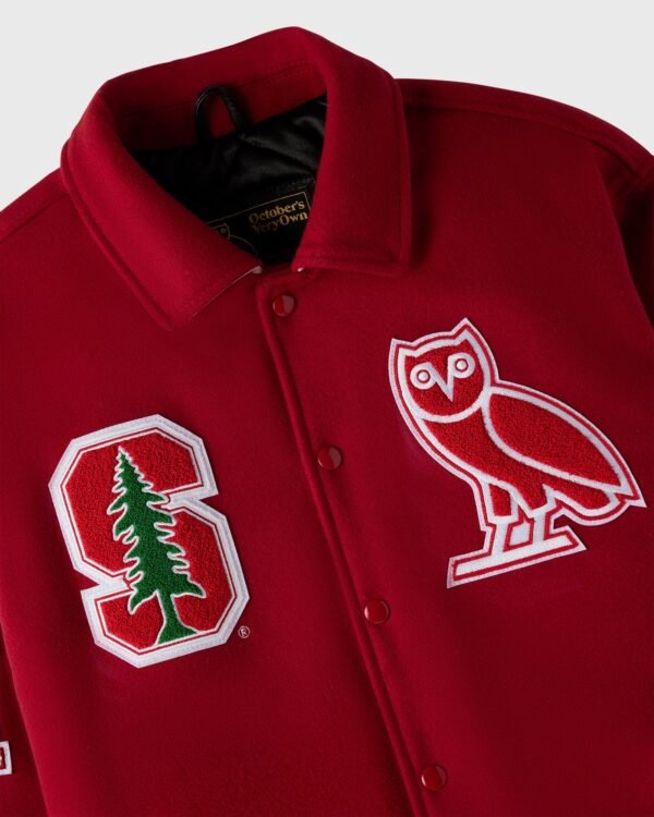 OVO Stanford Campus Red Varsity Jacket 2