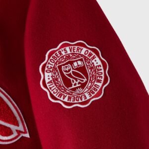 OVO Stanford Campus Red Varsity Jacket 4