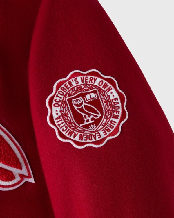 OVO Stanford Campus Red Varsity Jacket 4