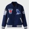 OVO UOFT Campus Navy Varsity Jacket 1