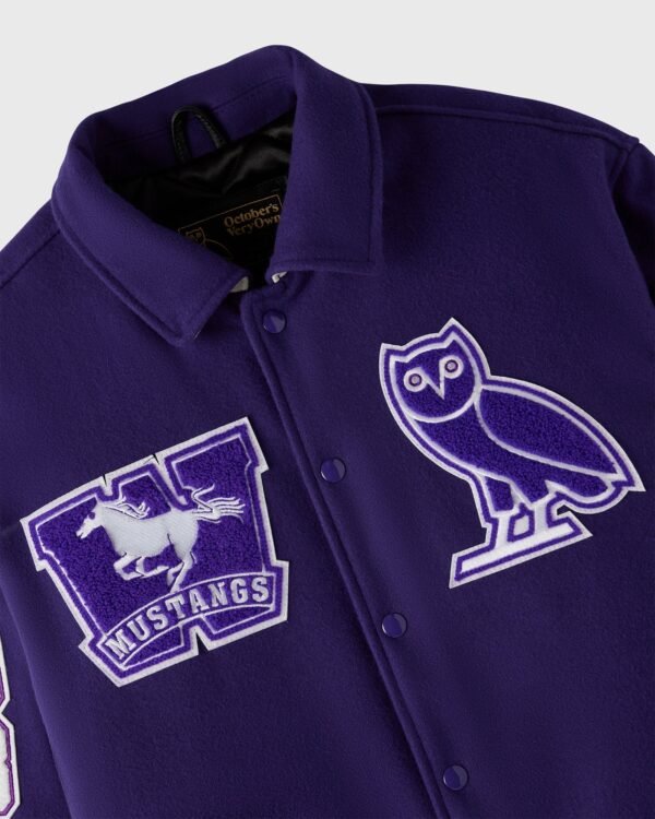 OVO Western Campus Purple Varsity Jacket 2