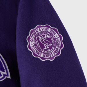 OVO Western Campus Purple Varsity Jacket 4