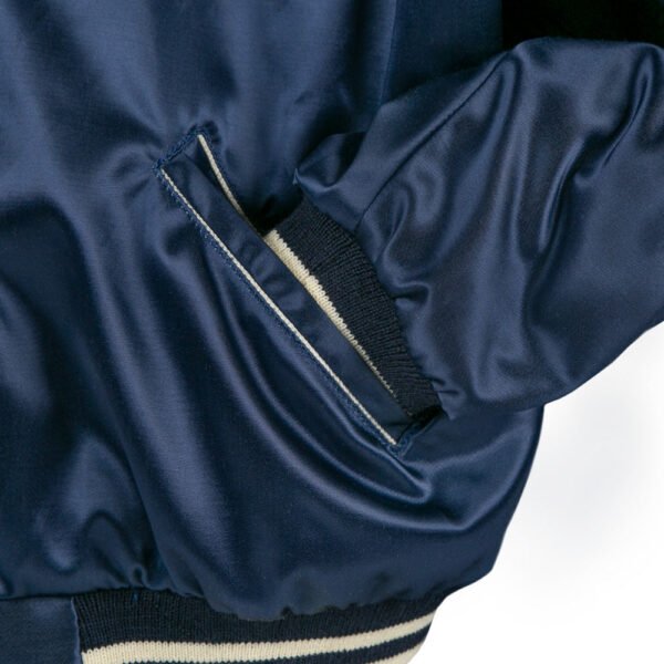 Philadelphia Athletics 1953 Authentic Navy Satin Bomber Jacket 2