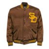 San Diego Padres 1969 Authentic Brown Vintage Satin jacket 1