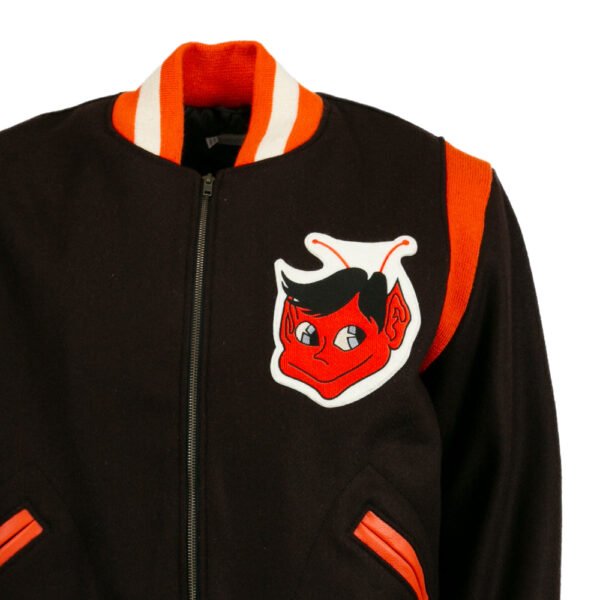 St. Louis Browns 1952 Authentic Bomber Jacket Black 2