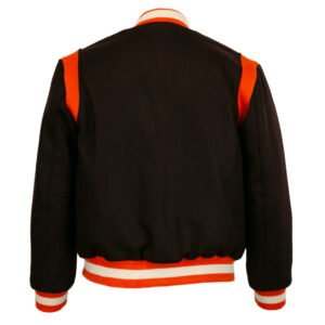 St. Louis Browns 1952 Authentic Bomber Jacket Black 4