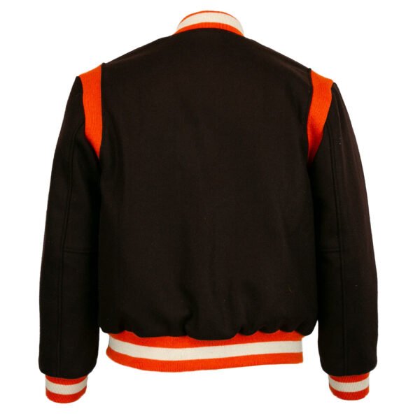 St. Louis Browns 1952 Authentic Bomber Jacket Black 4