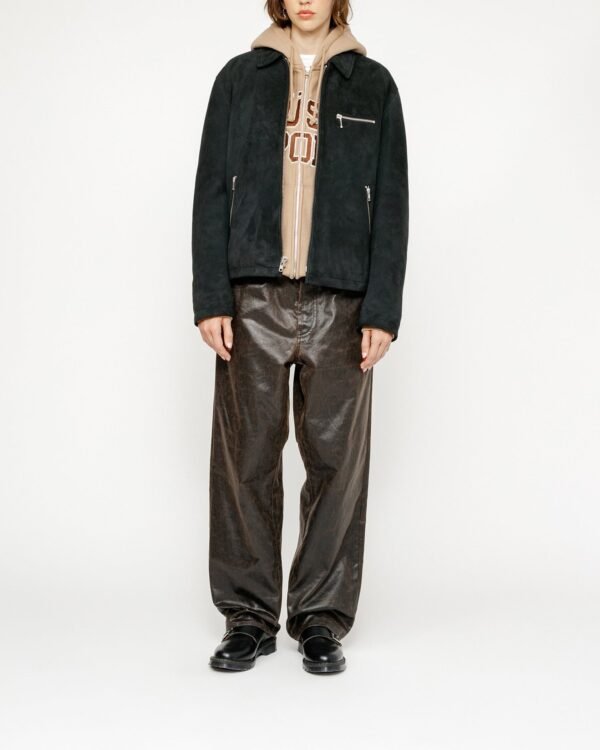 Stussy 8 Ball Black Suede Bing Jacket 1