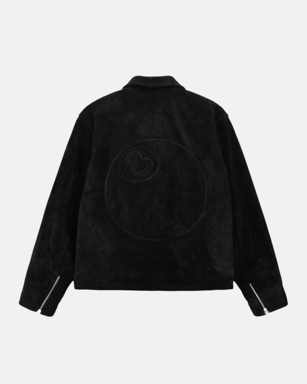 Stussy 8 Ball Black Suede Bing Jacket 1