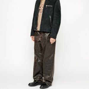 Stussy 8 Ball Black Suede Bing Jacket 2