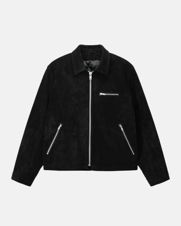Stussy 8 Ball Black Suede Bing Jacket 3