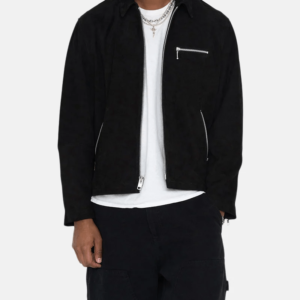 Stussy 8 Ball Black Suede Bing Jacket 5