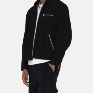 Stussy 8 Ball Black Suede Bing Jacket 6
